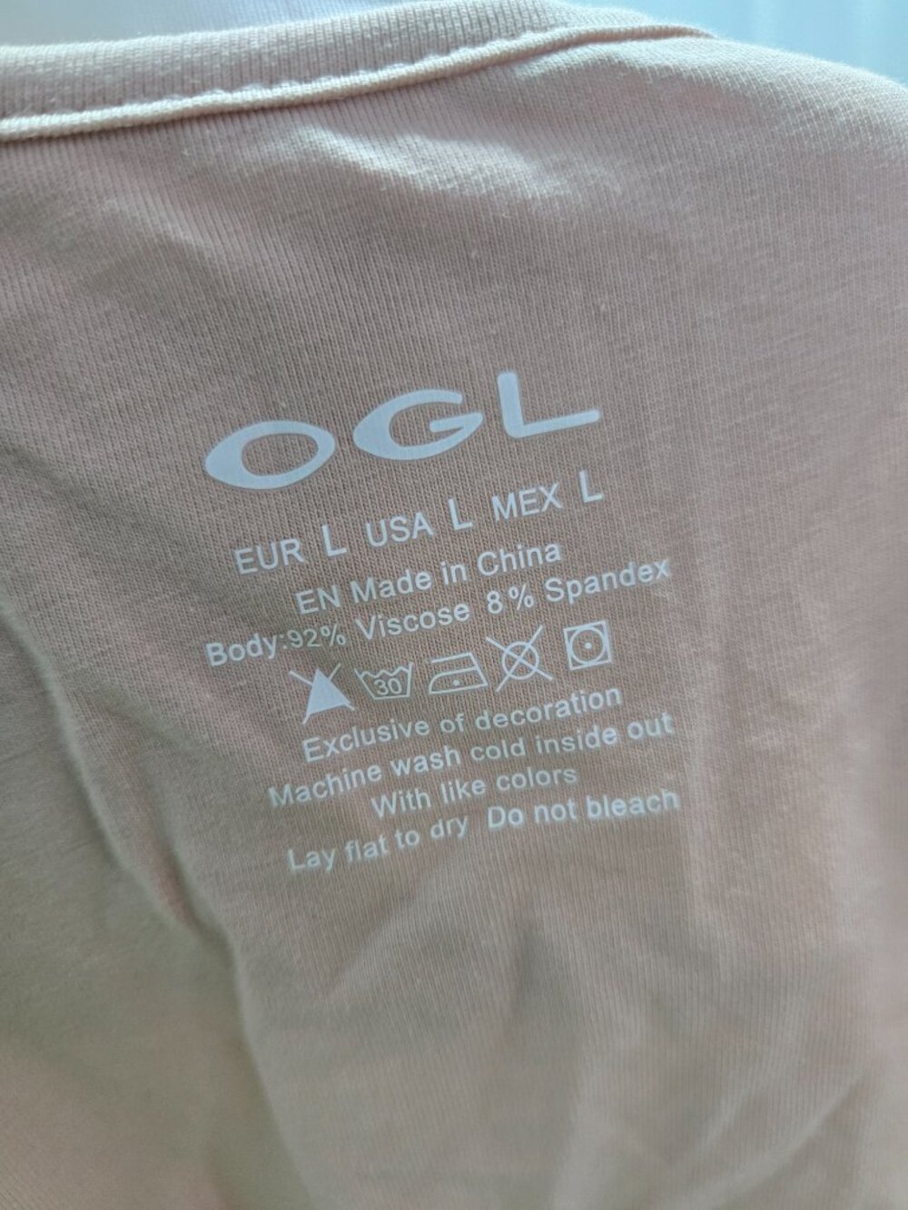 NWT OGL Mockneck Pure White Sleeveless Bra Tank Top Large - Picture 4 of 4